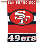 Wholesale-San Francisco 49ers / Classic Logo Retro Vertical Flag 28" x 40"