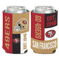 Wholesale-San Francisco 49ers Color Block Can Cooler 12 oz.