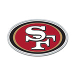 Wholesale-San Francisco 49ers Colored Chrome Free Form Auto Emblem