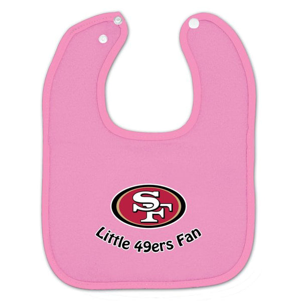 Wholesale-San Francisco 49ers Colored Snap Bib Dk Pink