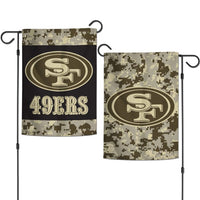 Wholesale-San Francisco 49ers DIGI CAMO Garden Flags 2 sided 12.5" x 18"