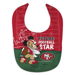 Wholesale-San Francisco 49ers / Disney Mickey Mouse All Pro Baby Bib