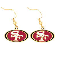 Wholesale-San Francisco 49ers Earrings Jewelry Card