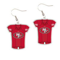 Wholesale-San Francisco 49ers Earrings Jewelry Carded Jersey