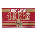 Wholesale-San Francisco 49ers Established Flag - Deluxe 3' X 5'