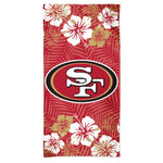 Wholesale-San Francisco 49ers FLORAL Spectra Beach Towel 30" x 60"