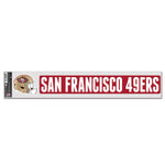 Wholesale-San Francisco 49ers Fan Decals 3" x 17"