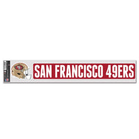 Wholesale-San Francisco 49ers Fan Decals 3" x 17"