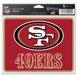 Wholesale-San Francisco 49ers Fan Decals 5" x 6"