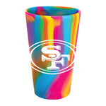 Wholesale-San Francisco 49ers Fashion 16 oz Silicone Pint Glass