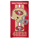 Wholesale-San Francisco 49ers Fiber Beach Towel 9lb 30" x 60"