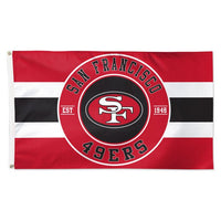 Wholesale-San Francisco 49ers Flag - Deluxe 3' X 5'