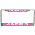 Wholesale-San Francisco 49ers GLITTER BACKGROUND Lic Plt Frame S/L Printed