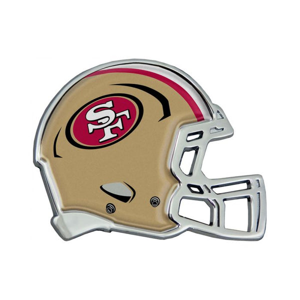 Wholesale-San Francisco 49ers HELMET Chrome Metal Domed Emblem