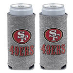 Wholesale-San Francisco 49ers Heather 12 oz Slim Can Cooler