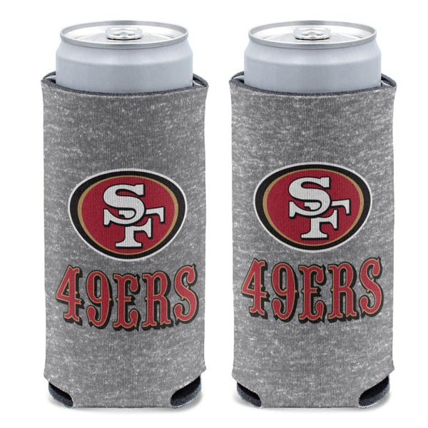 Wholesale-San Francisco 49ers Heather 12 oz Slim Can Cooler