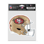 Wholesale-San Francisco 49ers Helmet Fan Decals 3.75" x 5"