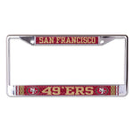 Wholesale-San Francisco 49ers JERSEY Lic Plt Frame S/L Printed