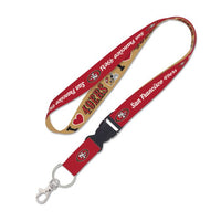 Wholesale-San Francisco 49ers Lanyard w/detachable buckle 1"