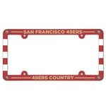 Wholesale-San Francisco 49ers Lic Plate Frame Full Color