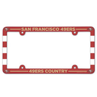 Wholesale-San Francisco 49ers Lic Plate Frame Full Color