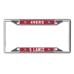 Wholesale-San Francisco 49ers Lic Plt Frame S/S Printed Trey Lance