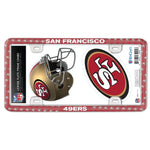 Wholesale-San Francisco 49ers License Plate Thin Frame - Plastic w/Decal