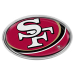 Wholesale-San Francisco 49ers MEGA Chrome Metal Domed Emblem