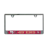 Wholesale-San Francisco 49ers MEGA Lic Plate Frame B/O Printed