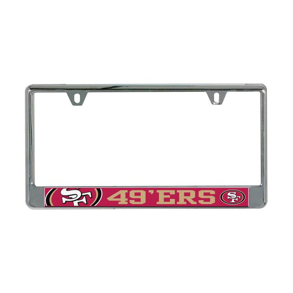 Wholesale-San Francisco 49ers MEGA Lic Plate Frame B/O Printed