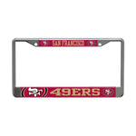 Wholesale-San Francisco 49ers MEGA Lic Plt Frame S/L Printed