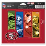 Wholesale-San Francisco 49ers / Marvel (C) 2021 Marvel Multi-Use Decal - cut to logo 5" x 6"