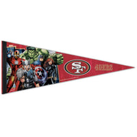 Wholesale-San Francisco 49ers / Marvel (C) 2021 Marvel Premium Pennant 12" x 30"