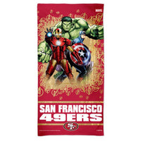 Wholesale-San Francisco 49ers / Marvel (C) 2021 Marvel Spectra Beach Towel 30" x 60"