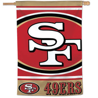 Wholesale-San Francisco 49ers Mega Logo Vertical Flag 28" x 40"