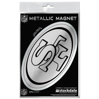 Wholesale-San Francisco 49ers Metallic Magnets 3" x 5"