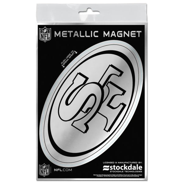 Wholesale-San Francisco 49ers Metallic Magnets 3" x 5"