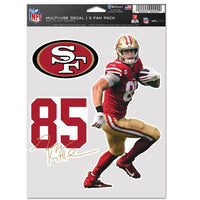 Wholesale-San Francisco 49ers Multi Use 3 Fan Pack George Kittle