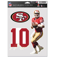 Wholesale-San Francisco 49ers Multi Use 3 Fan Pack Jimmy Garoppolo