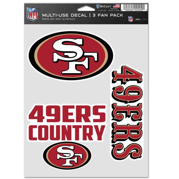 Wholesale-San Francisco 49ers Multi Use 3 Fan Pack