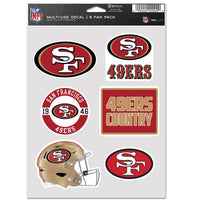 Wholesale-San Francisco 49ers Multi Use 6 Fan Pack