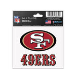 Wholesale-San Francisco 49ers Multi-Use Decal 3" x 4"