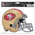 Wholesale-San Francisco 49ers Multi-Use Decal -Clear Bckrgd 5" x 6"