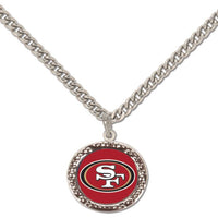 Wholesale-San Francisco 49ers Necklace w/Charm Jewelry Card