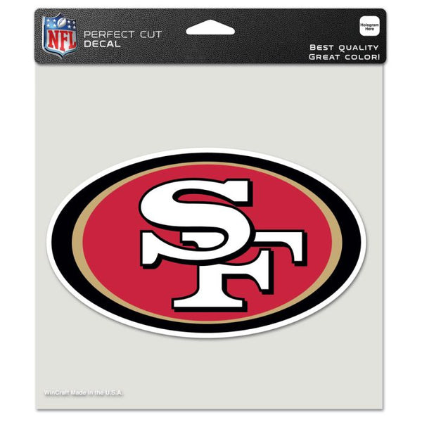 Wholesale-San Francisco 49ers Perfect Cut Color Decal 8" x 8"