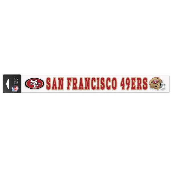 Wholesale-San Francisco 49ers Perfect Cut Decals 2" x 17"