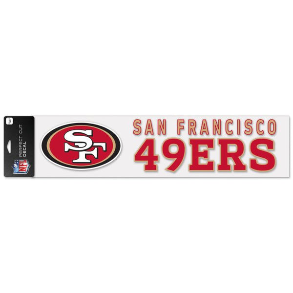 Wholesale-San Francisco 49ers Perfect Cut Decals 4" x 17"