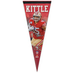 Wholesale-San Francisco 49ers Premium Pennant 12" x 30" George Kittle