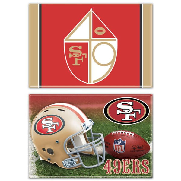 Wholesale-San Francisco 49ers Rectangle Magnet, 2pack 2" x 3"