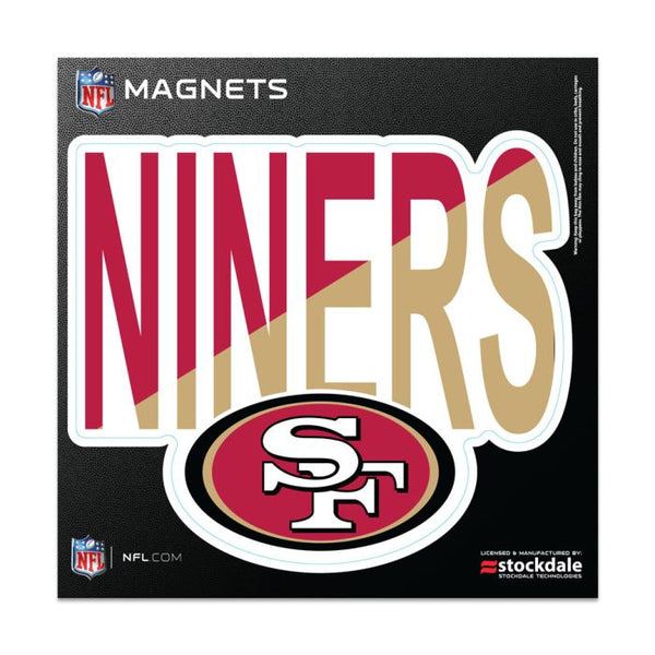 Wholesale-San Francisco 49ers SLOGAN Outdoor Magnets 6" x 6"